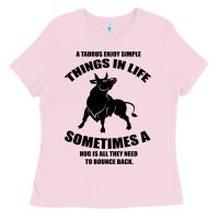 Bubblegum Pink Taurus Horoscope Ladies Tee - Bettercallsaul