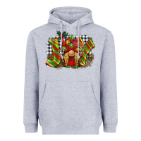 Heather Grey christmas joy gnome Heavyweight Hoodie - BarkalooDesign