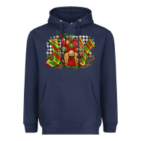 Navy christmas joy gnome Heavyweight Hoodie - BarkalooDesign