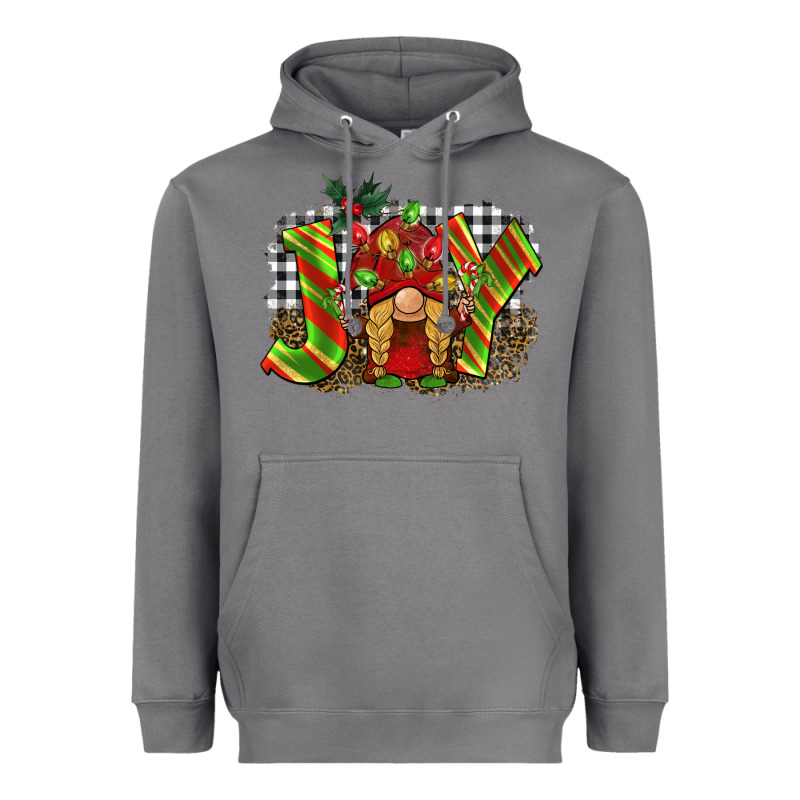 Christmas Joy Gnome Heavyweight Hoodie by BarkalooDesign | Teevron