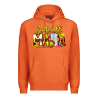 Carrot Softball Mama Premium Hoodie - CowhideDigitalArt