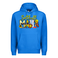 True Royal Softball Mama Premium Hoodie - CowhideDigitalArt