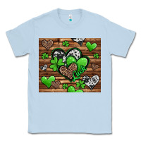 Dusty Blue St. Patrick's Day hearts Classic Tee - Jasminsmagicworld