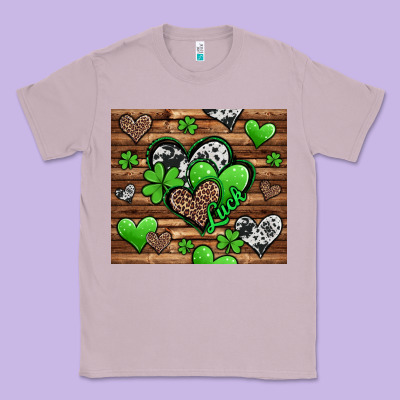 St. Patrick's Day Hearts Classic Tee Designed By Jasminsmagicworld