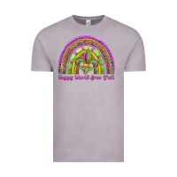 Vintage Zinc happy mardi gras y'all rainbow Vintage Tee - Jasminsmagicworld