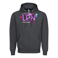 Smoke Valentine LPN Zipper Hoodie - CowhideDigitalArt