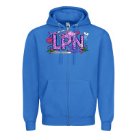 True Royal Valentine LPN Zipper Hoodie - CowhideDigitalArt