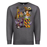 Charcoal Heather halloween love gnome Premium Sweatshirt - BarkalooDesign