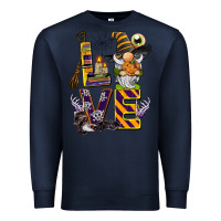 Navy halloween love gnome Premium Sweatshirt - BarkalooDesign