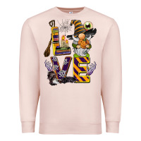 Pale Pink halloween love gnome Premium Sweatshirt - BarkalooDesign
