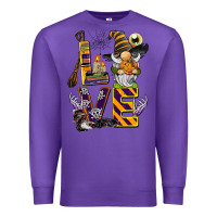 Purple halloween love gnome Premium Sweatshirt - BarkalooDesign