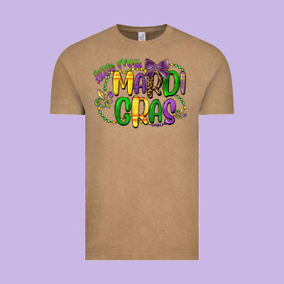 Little Miss Mardi Gras Vintage Tee Designed By Cowgirlartshop