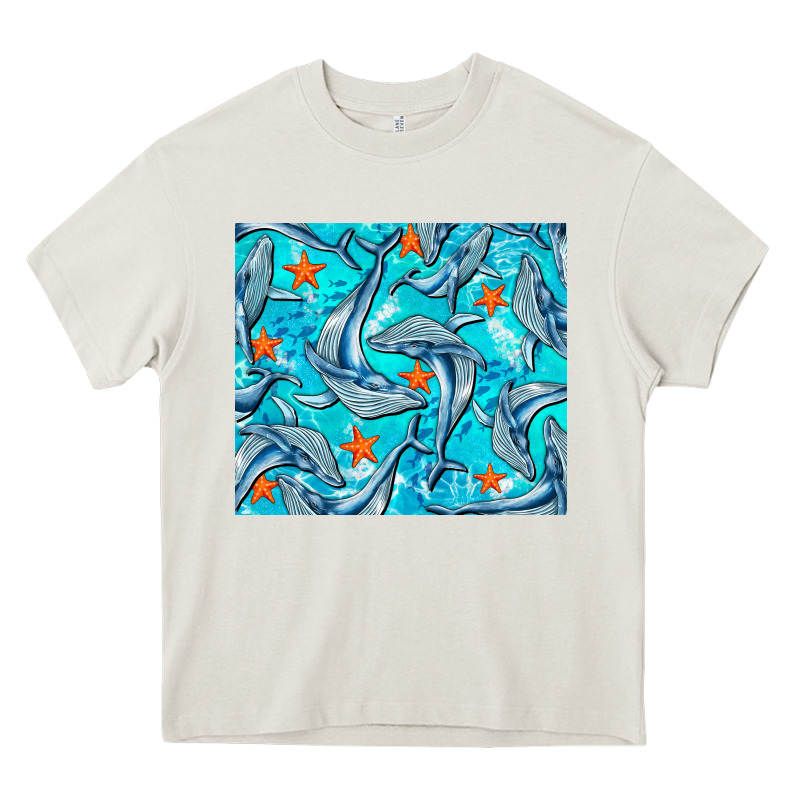 Humpback Whale Heavy Core Tee by BarkalooDesign | Teevron