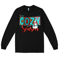 Black cozy season Long Sleeve Tee - OliviaCreatesArt