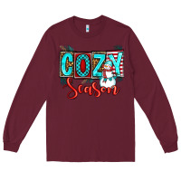 Burgundy cozy season Long Sleeve Tee - OliviaCreatesArt
