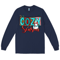 Navy cozy season Long Sleeve Tee - OliviaCreatesArt