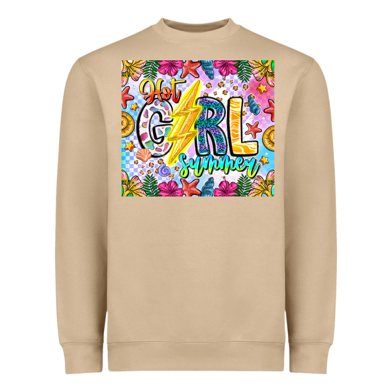Hot Girl Summer Heavyweight Sweatshirt by CowhideDigitalArt | Teevron
