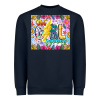 Navy hot girl summer Heavyweight Sweatshirt - CowhideDigitalArt