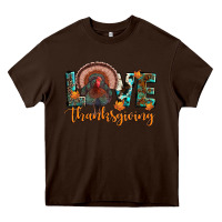 Chocolate Brown love thanksgiving Heavy Core Tee - JahusDesignShop