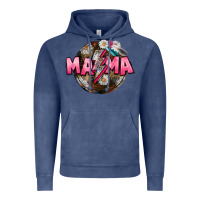 Vintage Denim Mama lightning bolt Mother's Day Vintage Hoodie - CowGirlArtShop