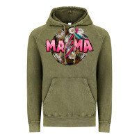 Vintage Olive Mama lightning bolt Mother's Day Vintage Hoodie - CowGirlArtShop