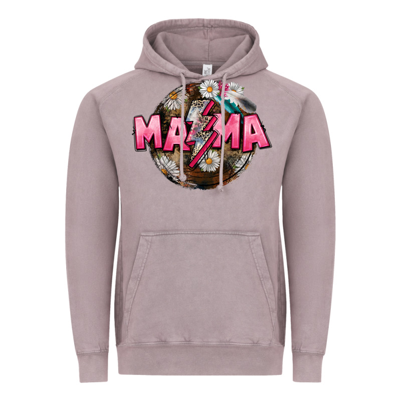 Mama Lightning Bolt Mother's Day Vintage Hoodie by CowGirlArtShop | Teevron