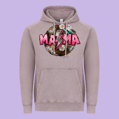 Mama Lightning Bolt Mother's Day Vintage Hoodie Designed By Cowgirlartshop