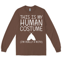 Chestnut moth easy halloween human costume insect owlet diy gift t shirt Long Sleeve Tee - trangStudio