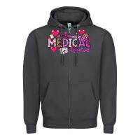 Smoke Valentine Medical Assistant Zipper Hoodie - CowhideDigitalArt