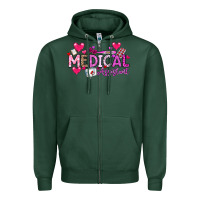 Sports Green Valentine Medical Assistant Zipper Hoodie - CowhideDigitalArt
