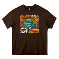 Chocolate Brown country roads take me home truck coaster Heavy Core Tee - Jasminsmagicworld