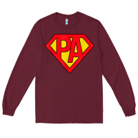 Burgundy physician assistant super hero pa costume halloween gifts t shirt Long Sleeve Tee - trangStudio