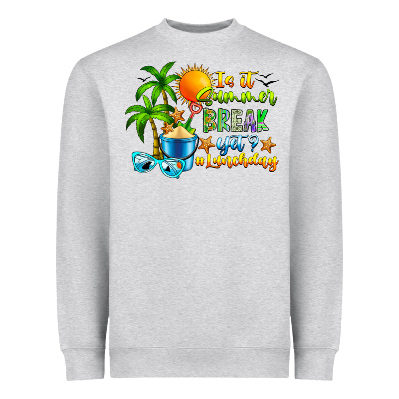 Is It Summer Break Heavyweight Sweatshirt by CowhideDigitalArt | Teevron