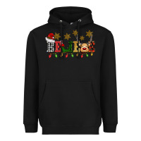 Black christmas believe Heavyweight Hoodie - BarkalooDesign