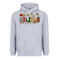 Heather Grey christmas believe Heavyweight Hoodie - BarkalooDesign