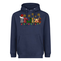 Navy christmas believe Heavyweight Hoodie - BarkalooDesign