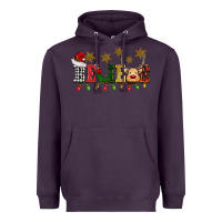 Plum christmas believe Heavyweight Hoodie - BarkalooDesign