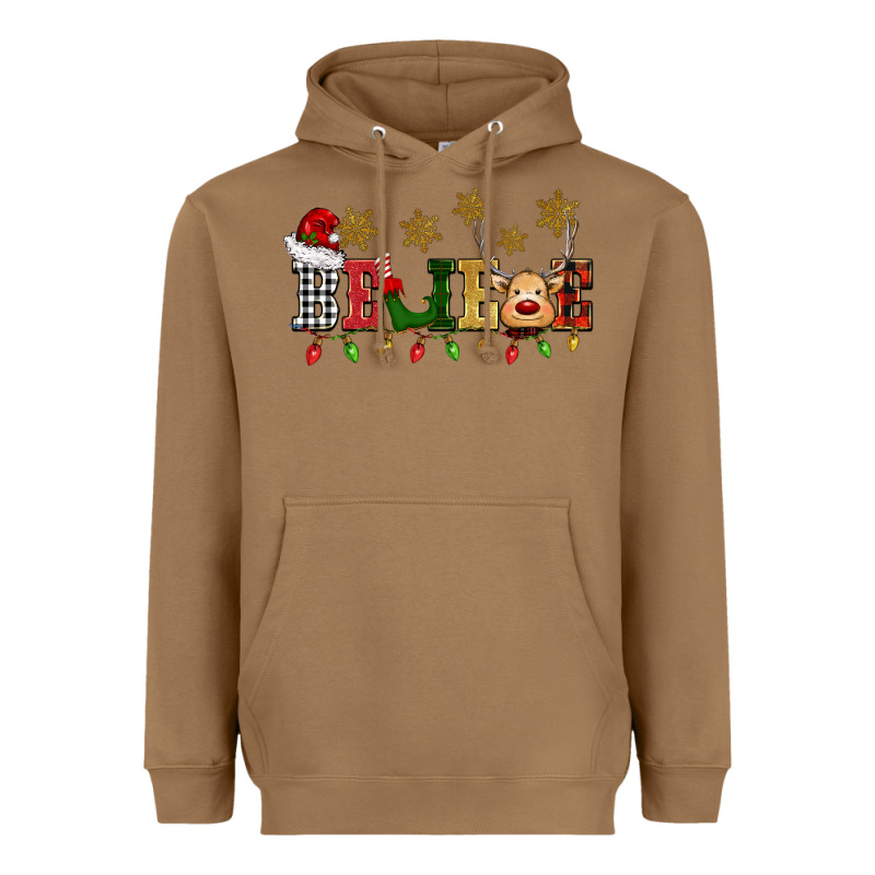 Christmas Believe Heavyweight Hoodie by BarkalooDesign | Teevron