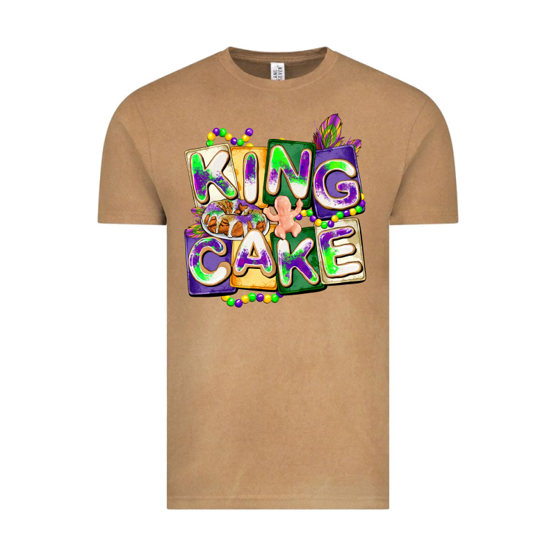 King Cake Mardi Gras Vintage Tee by CowGirlArtShop | Teevron