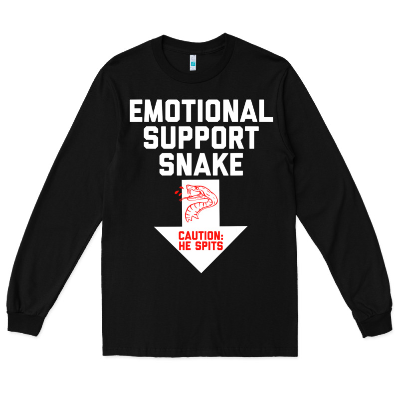 Mens Crude Humor Inappropriate Emotional Support Snake Halloween Long Sleeve Tee by trangStudio | Teevron