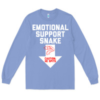 Colony Blue Mens Crude Humor Inappropriate Emotional Support Snake Halloween Long Sleeve Tee - trangStudio
