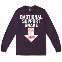 Plum Mens Crude Humor Inappropriate Emotional Support Snake Halloween Long Sleeve Tee - trangStudio