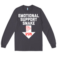 Smoke Mens Crude Humor Inappropriate Emotional Support Snake Halloween Long Sleeve Tee - trangStudio