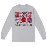 Moon Dust happy valentine's day paws Long Sleeve Tee - OliviaCreatesArt