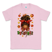 Bubblegum Pink december girl christmas afro messy bun Classic Tee - texasbilliewilder