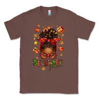 Chestnut december girl christmas afro messy bun Classic Tee - texasbilliewilder