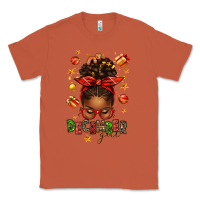 Copper december girl christmas afro messy bun Classic Tee - texasbilliewilder