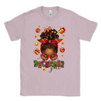 Lilac december girl christmas afro messy bun Classic Tee - texasbilliewilder