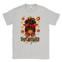 Moon Dust december girl christmas afro messy bun Classic Tee - texasbilliewilder