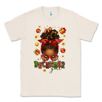 Natural december girl christmas afro messy bun Classic Tee - texasbilliewilder